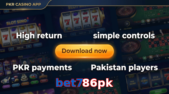 Main screen of Bet786pk gamedownload page for PK players